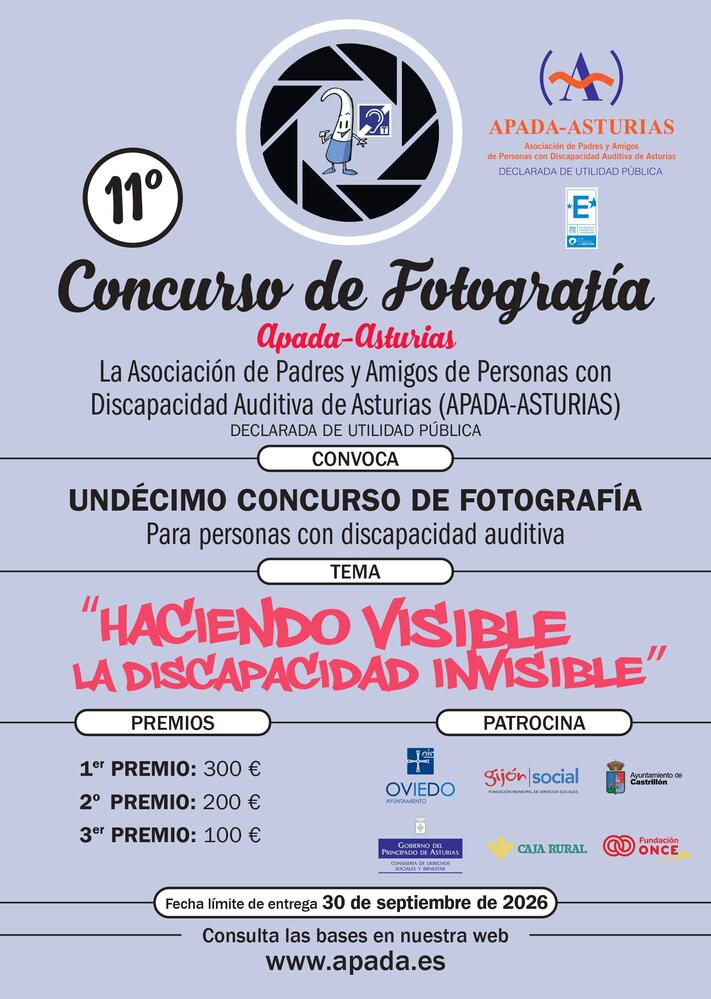 11º CONCURSO DE FOTOGRAF&Iacute;A �"HACIENDO VISIBLE LA DISCAPACIDAD INVISIBLE�"